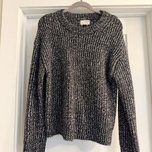 Universal Thread Black & White Marled Crewneck Sweater